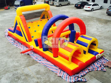 Thách thức tương tác Kids Adult Inflatable Obstacle Course Bounce House Rentals
