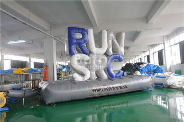 Quảng cáo tùy chỉnh chữ Inflatable khổng lồ với đáy mat 5x1.5m