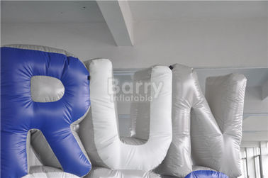 Quảng cáo tùy chỉnh chữ Inflatable khổng lồ với đáy mat 5x1.5m
