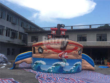 Trẻ em thương mại thổi lên tàu cướp biển inflatable kết hợp với vật liệu miễn phí chì