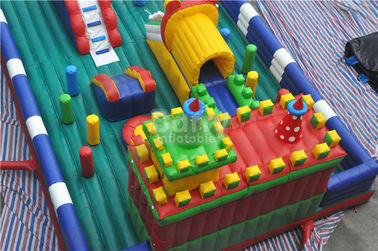 Chủ đề thể thao Lâu đài bouncy inflatable, 0.55 mm PVC trẻ em trong nhà chơi thiết bị
