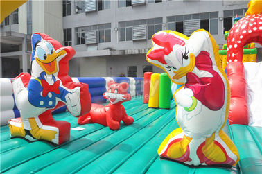 Chủ đề thể thao Lâu đài bouncy inflatable, 0.55 mm PVC trẻ em trong nhà chơi thiết bị