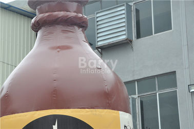 Thương mại Quảng cáo Inflatable Sản phẩm / Khuyến mãi Wiskey Beer Bottle Mẫu Với Blower