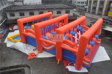 Khóa học chướng ngại vật inflatable cực lớn dành cho người lớn / thiết bị chơi ngoài trời inflatable