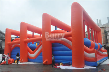 Khóa học chướng ngại vật inflatable cực lớn dành cho người lớn / thiết bị chơi ngoài trời inflatable