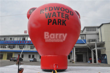Oxford Red Bear Inflatable mặt đất bóng cho quảng cáo 8.5m chiều cao