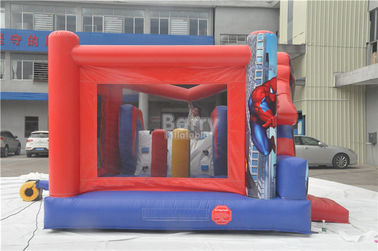 Spiderman Bouncy Castle, Vòng Inflatable Bouncer Combo Với Slide