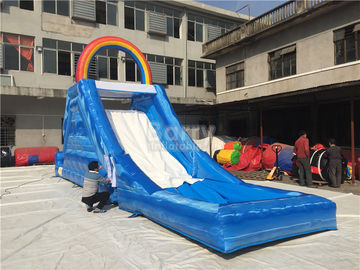 Duable Cầu Vồng Inflatable Trượt Nước Cho Trẻ Em, Giant Inflatable Sân Chơi