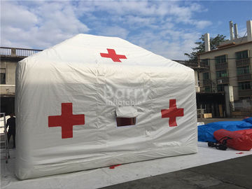 Khuyến mãi trắng chữ thập đỏ lều y tế ngoài trời với logo in ấn