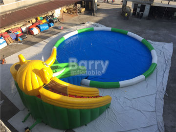 0.55 mét Bạt PVC Inflatable Trượt Nước Công Viên Cho Trẻ Em / Inflatable Trò Chơi với Nước