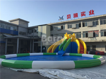 0.55 mét Bạt PVC Inflatable Trượt Nước Công Viên Cho Trẻ Em / Inflatable Trò Chơi với Nước