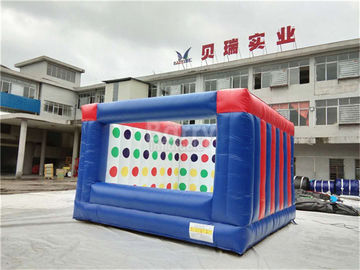 Ngoài trời điện Twister Inflatable trò chơi tương tác với logo in OEM