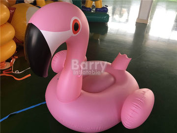 Kích Thước lớn Màu Hồng Inflatable Nổi Đồ Chơi Hồ Bơi / Flamingo Động Vật