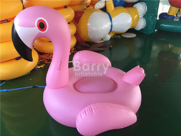 Kích Thước lớn Màu Hồng Inflatable Nổi Đồ Chơi Hồ Bơi / Flamingo Động Vật