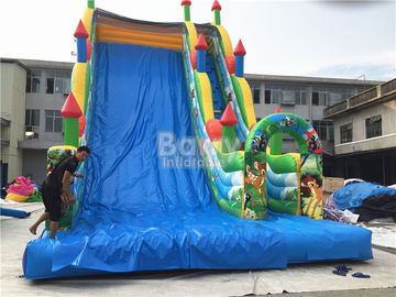 11X6X9 m Trượt Inflatable Thương Mại, Bạt PVC Thổi Lên Nhảy Lâu Đài
