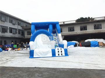 Màu xanh nhỏ trượt Inflatable thương mại cho trẻ em / sân sau trượt nước