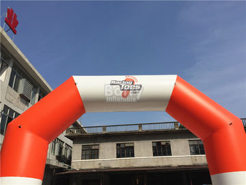 Orange Oxford Vải Blow Up Arch, Phong cách kín Race Race Inflatable