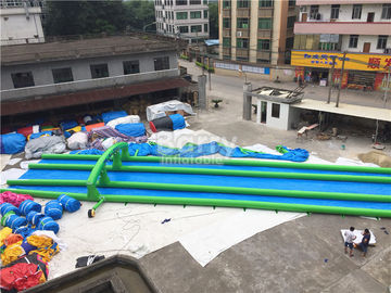 Dài đơn hoặc đôi Lane Inflatable trượt thành phố 1 - 2 năm bảo hành