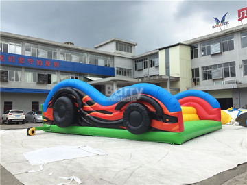 Long Blow Up Khóa học trở ngại / Plato 0.55mm PVC rào cản Inflatable