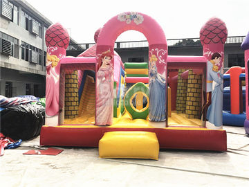 Big Pink Princess Bouncer Inflatable, Nhà Bounce thương mại chuyên nghiệp