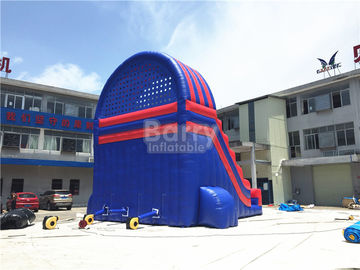Trẻ em mùa hè / người lớn Inflatable nước Slides Với Blower Blue Và Red