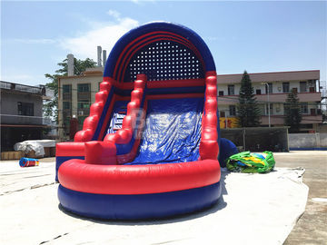 Trẻ em mùa hè / người lớn Inflatable nước Slides Với Blower Blue Và Red