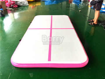 DWF PVC Thiết bị thể thao trong nhà Theo dõi không khí Thể dục dụng cụ Mat, Màu hồng Tumbling Air Track