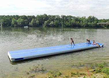 Long Blue Smooth cao su Air Yoga chặt chẽ Mat, Floating Inflatable Air Theo dõi Đối với nước