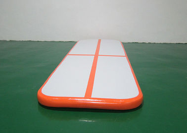 Thiết bị thể dục dụng cụ thể thao nhỏ màu da cam 3m / 10ft sụt giảm theo dõi Inflatable Air Track Set