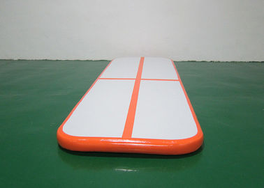 Thiết bị thể dục dụng cụ thể thao nhỏ màu da cam 3m / 10ft sụt giảm theo dõi Inflatable Air Track Set