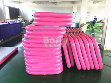 Bền mềm hồng Inflatable Air theo dõi thể dục dụng cụ Mat / nước nổi Mat