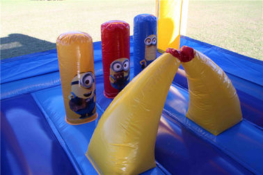 Plato PVC Minions Bouncer Inflatable Cho Trẻ Em Vui Vẻ / Nhảy Lâu Đài Nhà Bounce