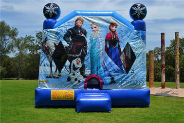 OEM In Inflatable Bouncer Trượt, thương mại Disney Frozen C4 Combo Nhảy Lâu Đài