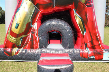 Không thấm nước 0.55 mét PVC Inflatable Iron Man Nhảy Lâu Đài 5x4x5 m Tùy Chỉnh