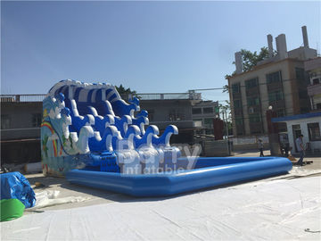 Sóng nước ngoài trời Bể bơi nước Trượt N Trượt / Trò chơi thể thao dưới nước Chất liệu bạt PVC