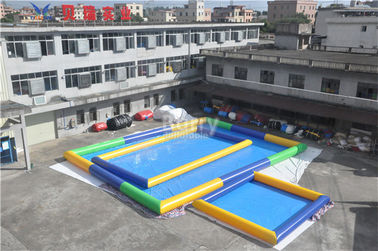 Bên ngoài hình chữ nhật Bể bơi bơm hơi / Hồ bơi di động màu xanh