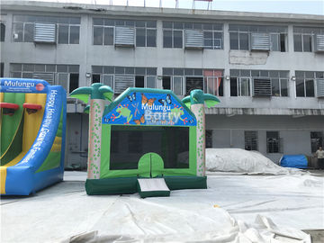 Logo tùy chỉnh 0,55mm PVC Bounce House / Jumping Castle For Kids Fun