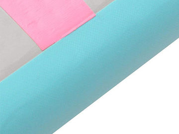 DWF Drop Stitch vải nhỏ màu hồng nhỏ theo dõi không khí cho phòng tập thể dục với máy bơm