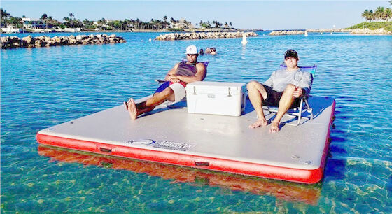 PVC Floating Island Floating Yoga Mat Floating Yoga Platform Raft