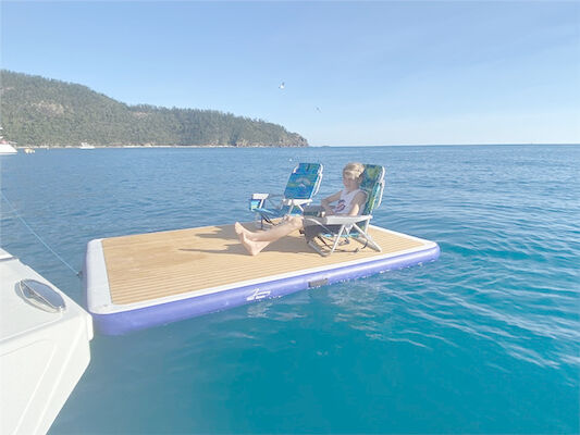 Drop Stitch Floating Floating Water Lounge Raft Float Float Island Dock
