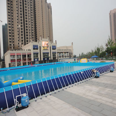 Hồ bơi nước lớn PVC Khung kim loại bằng thép không gỉ di động