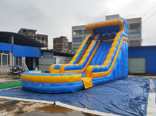 Sân chơi trẻ em gấp ngoài trời Trượt nước bằng nhựa PVC Bạt