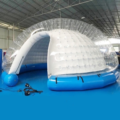 Lều bong bóng mái vòm trong suốt bằng nhựa PVC cho sự kiện gia đình cắm trại ngoài trời