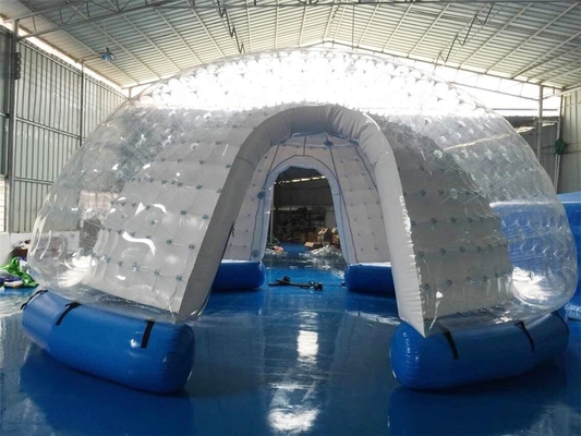 Lều bong bóng mái vòm trong suốt bằng nhựa PVC cho sự kiện gia đình cắm trại ngoài trời