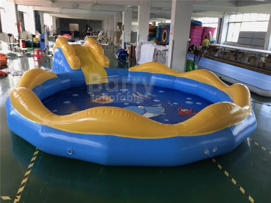 Bể bơi vuông sâu cho trẻ em Bể bơi màu xanh và màu vàng
