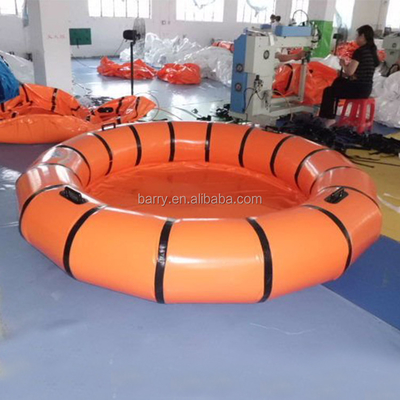 EN71 0,6mm PVC Hồ bơi nước di động cho trẻ em Hồ bơi bơm hơi màu cam