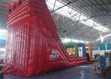 Trượt Inflatable thương mại ngoài trời, Ba Lanes Trượt Inflatable cho trẻ em và người lớn