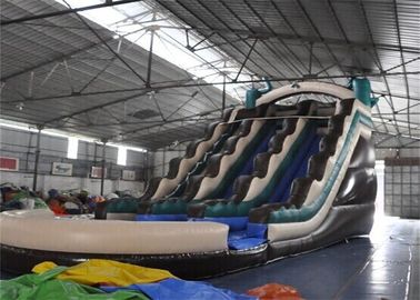 Chống trượt Giant Inflatable thương mại màu với hồ bơi