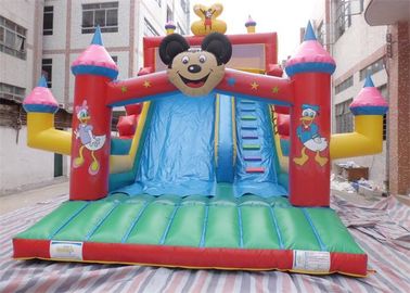 Dễ thương Micky Chuột Trượt Inflatable Thương Mại, Inflatable Vườn Trượt