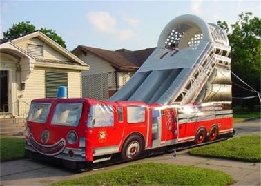 Tùy chỉnh 15m chiều dài Inflatable cháy xe tải trượt với logo in ấn cho thuê